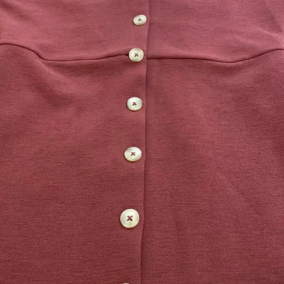 NWT Madewell Texture & Thread Crepe Balloon-Sleeve Dress - Picture 5 of 6